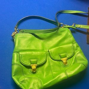 GREEN COACH PURSE